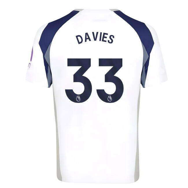 Durable Material True Spurs Tottenham Hotspur Home Shirt Davies #3...