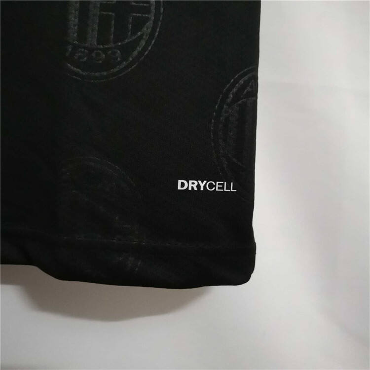 AC Milan 21-22 Away Black Soccer Jersey Football Shirt - Official