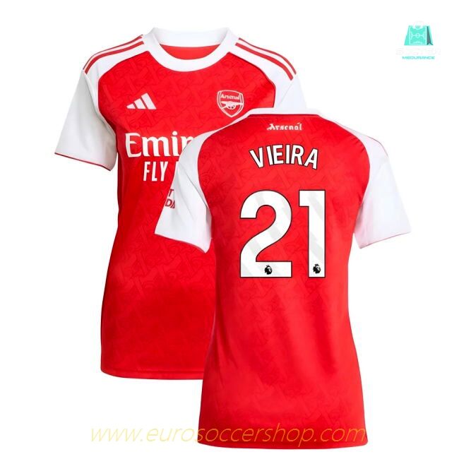 2025-2026 Arsenal Home Shirt (Womens) (Vieira 21)
