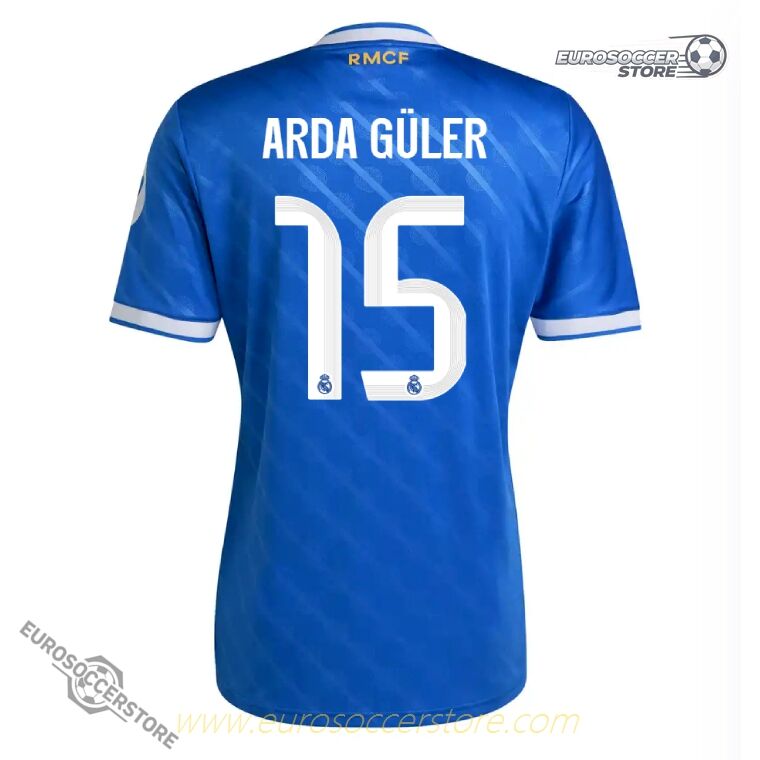 ARDA GÜLER's Number 15 Third Jersey for Real Madrid in the 25-26 Season