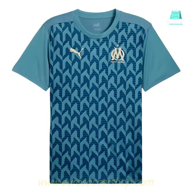 2024-2025 Marseille Pre-Match Shirt (Bold Blue)