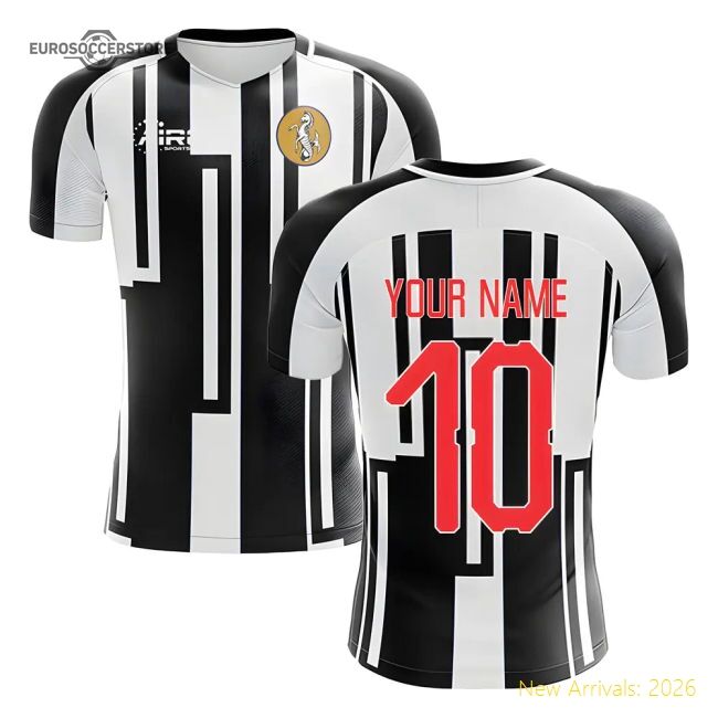 Premium 2025-2026 Newcastle Home Concept Football Shirt (your Name)