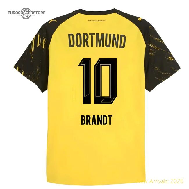 Top-grade 2025-2026 Borussia Dortmund Authentic Home Shirt (brandt 10)