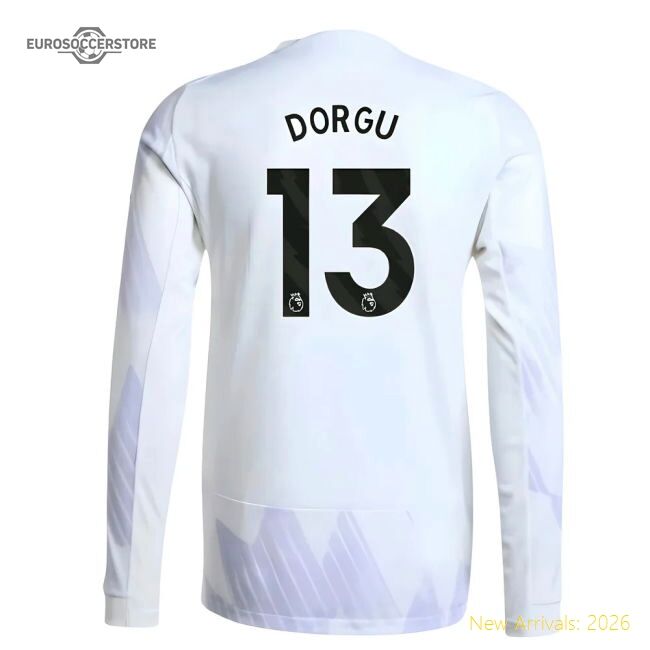 Premium 2025-2026 Man Utd Authentic Long Sleeve Away Shirt (dorgu 13