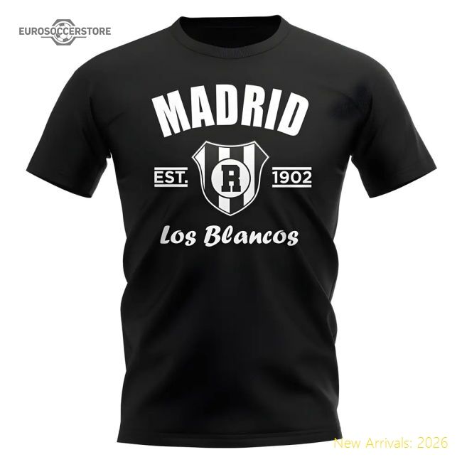 Real Madrid Established Football T-shirt (black) - Concept Creation