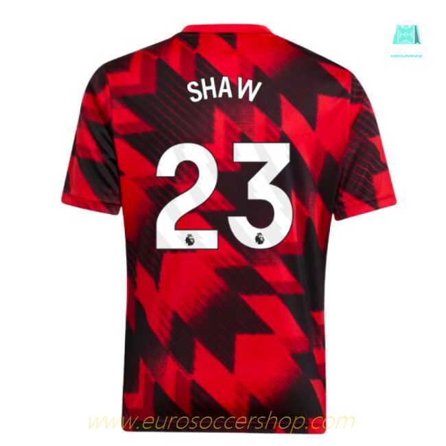 2025-2026 Man Utd Pre-Match Shirt (Red) - Kids (Shaw 23)