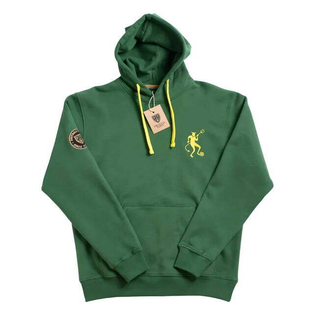 Professional Man Utd Manchester Devilish Retro Football Hoodie (Green)