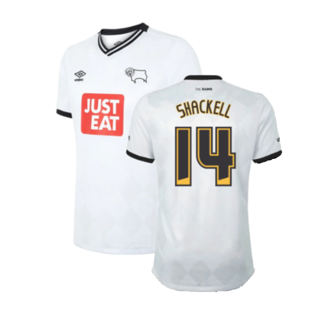 Adult Derby County 2015-16 Home Shirt ((Good) XXL) (Shackell 14)