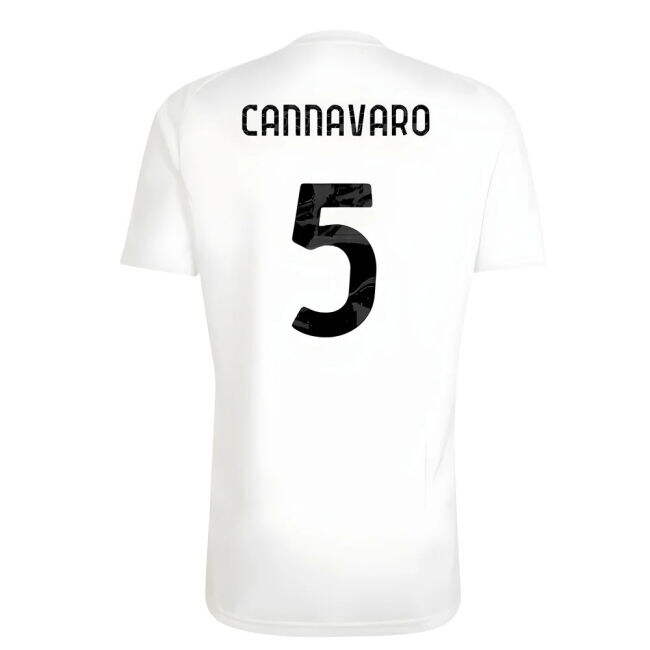 2025-2026 Juventus Training Tee (White) (Cannavaro 5)
