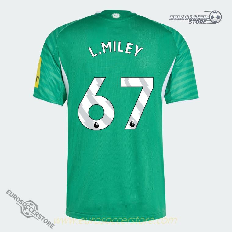 Newcastle United 25-26 Away Jersey L.MILEY #67 (Player Version)