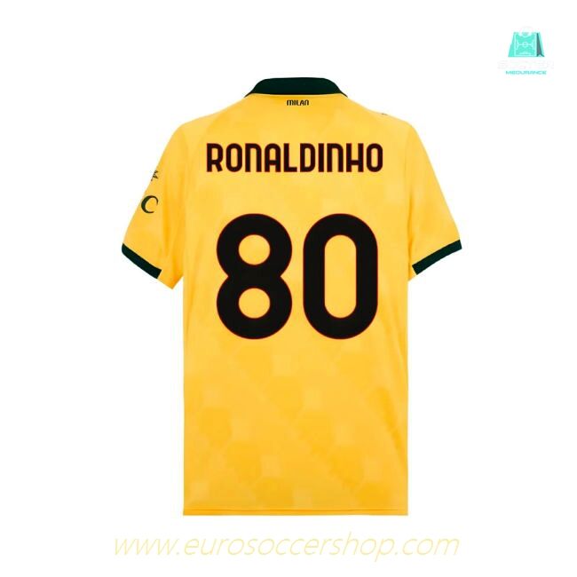 2025-2026 AC Milan Third Shirt (Ronaldinho 80)
