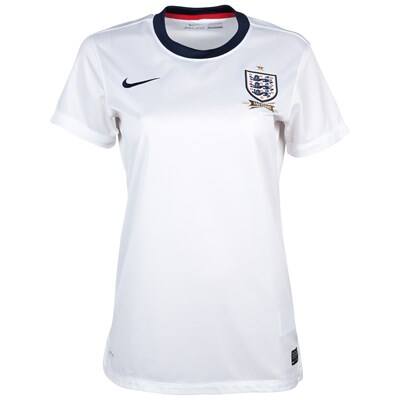 2013 England Home Women's Jersey Shirt - Official Replica 4471