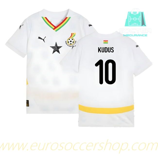 Fan Edition 2024-25 Edition Ghana Home Kit Youth Version (Kudus 10)