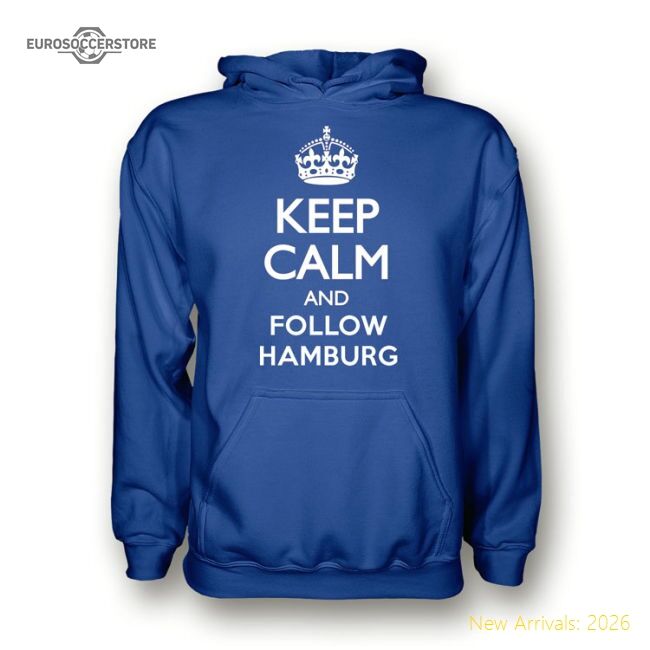 Keep Calm And Follow Hamburg Hoody (blue) - Premium Collection