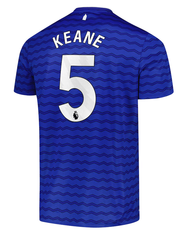 Everton Home KEANE 5 Football Jersey for the 25-26 Season