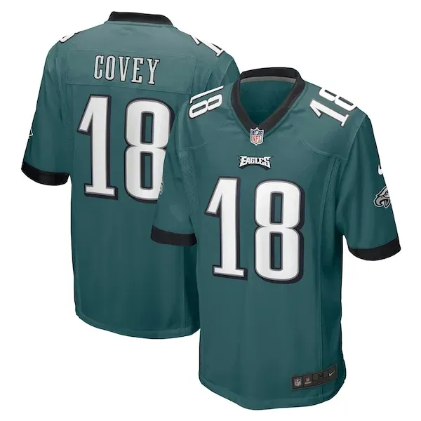 None Britain Covey Game Jersey - Green | NFL Player Jersey | NFL Footb