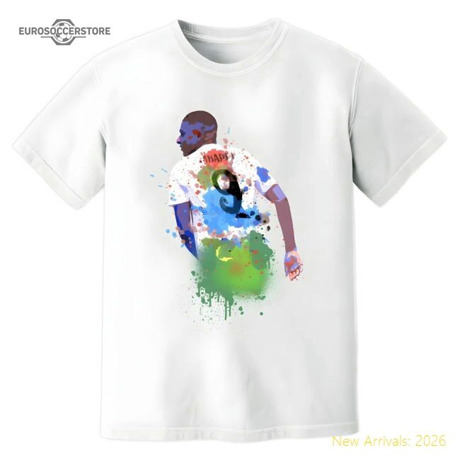 Exceptional Kylian Mbappe Real Madrid Art T-shirt (white)