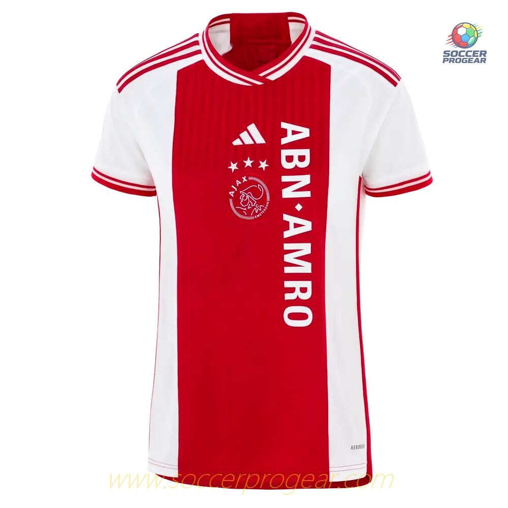 Ajax Home Football Team Shirt 2023 2024 Women's