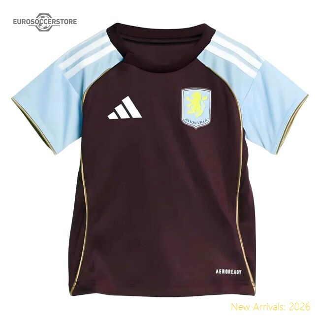 Pro-level Home Aston Villa Jersey 2025-2026 Flexible Puma Drycell