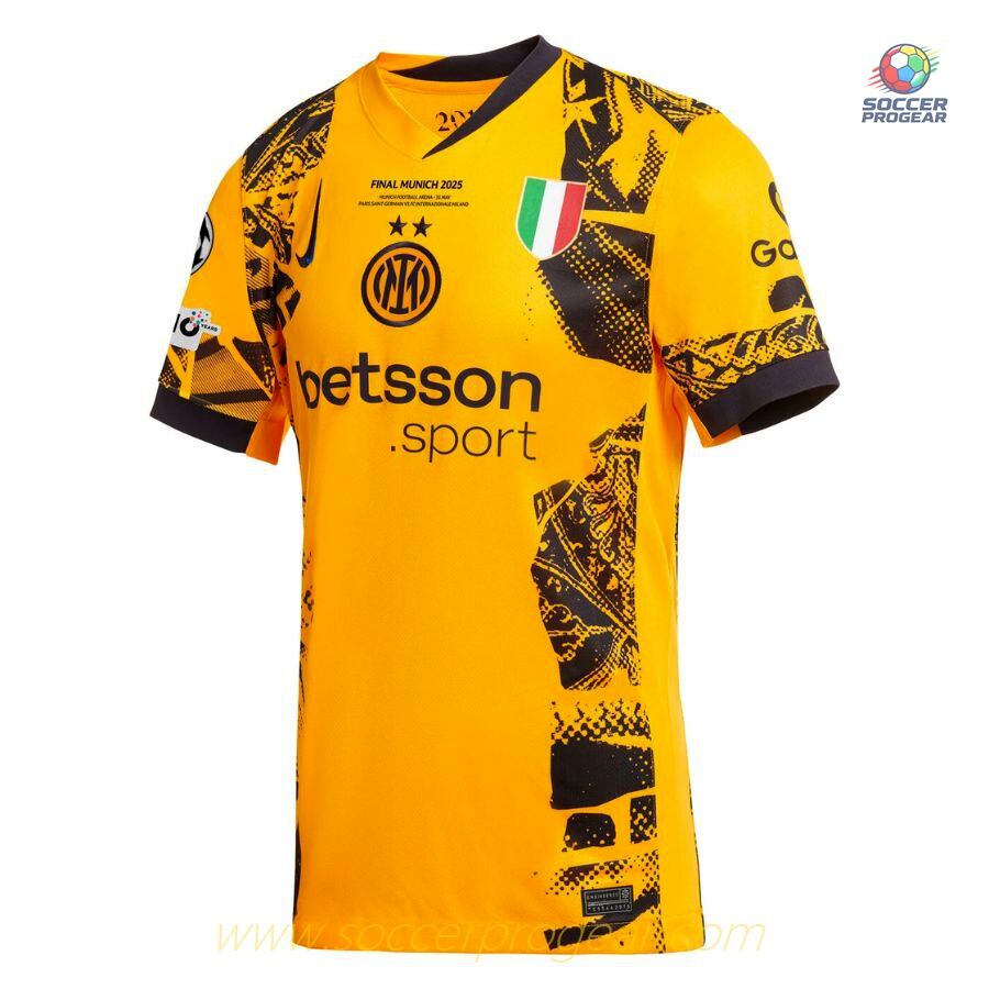 Inter Milan Kids Edition Third Soccer Football Shirt Soccer Football Shirt UCL Munich Final 2025