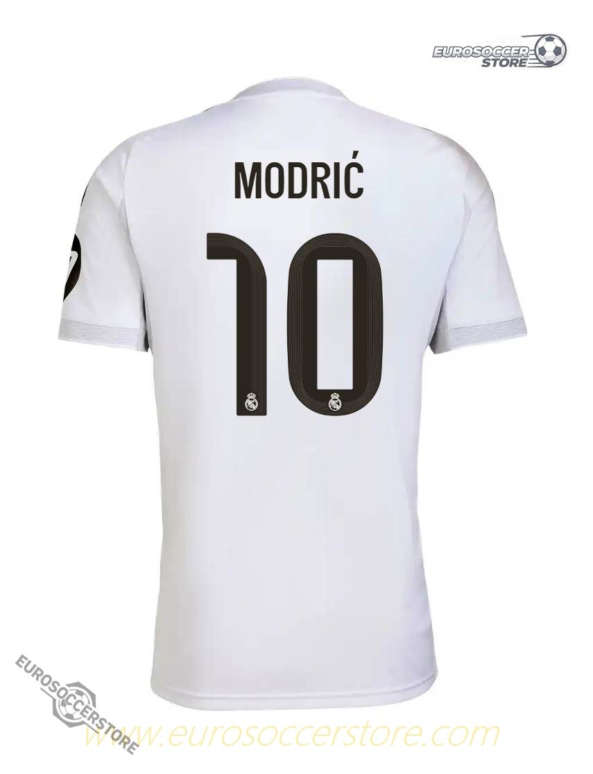 Real Madrid Home Jersey with Modrić 10 for the 25-26 Season