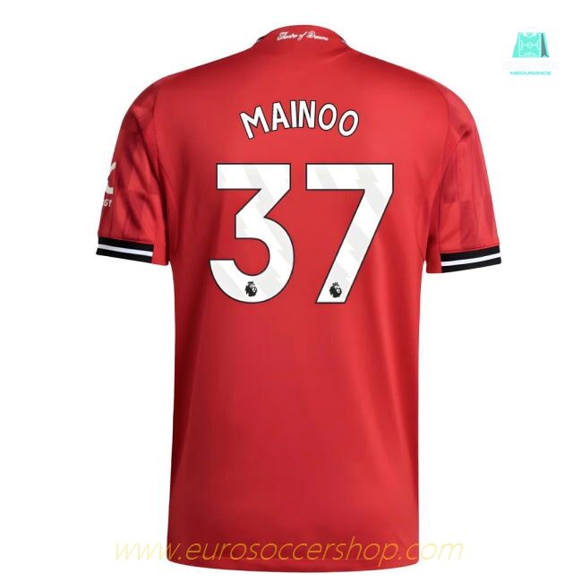 2025-2026 Man Utd Authentic Home Shirt (Mainoo 37)