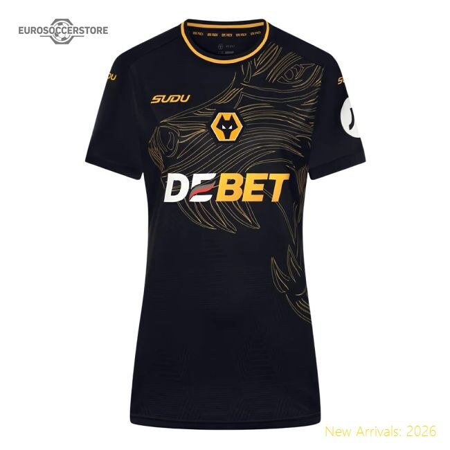 Luxury 2024-2025 Wolves Away Shirt - Womens - Affordable