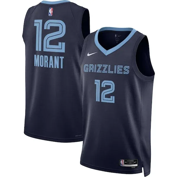 Ja Morant MEM Swingman Jersey - top-tier swingman-jersey - Navy #1