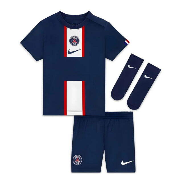 2022-2023 PSG Little Boys Home Kit for