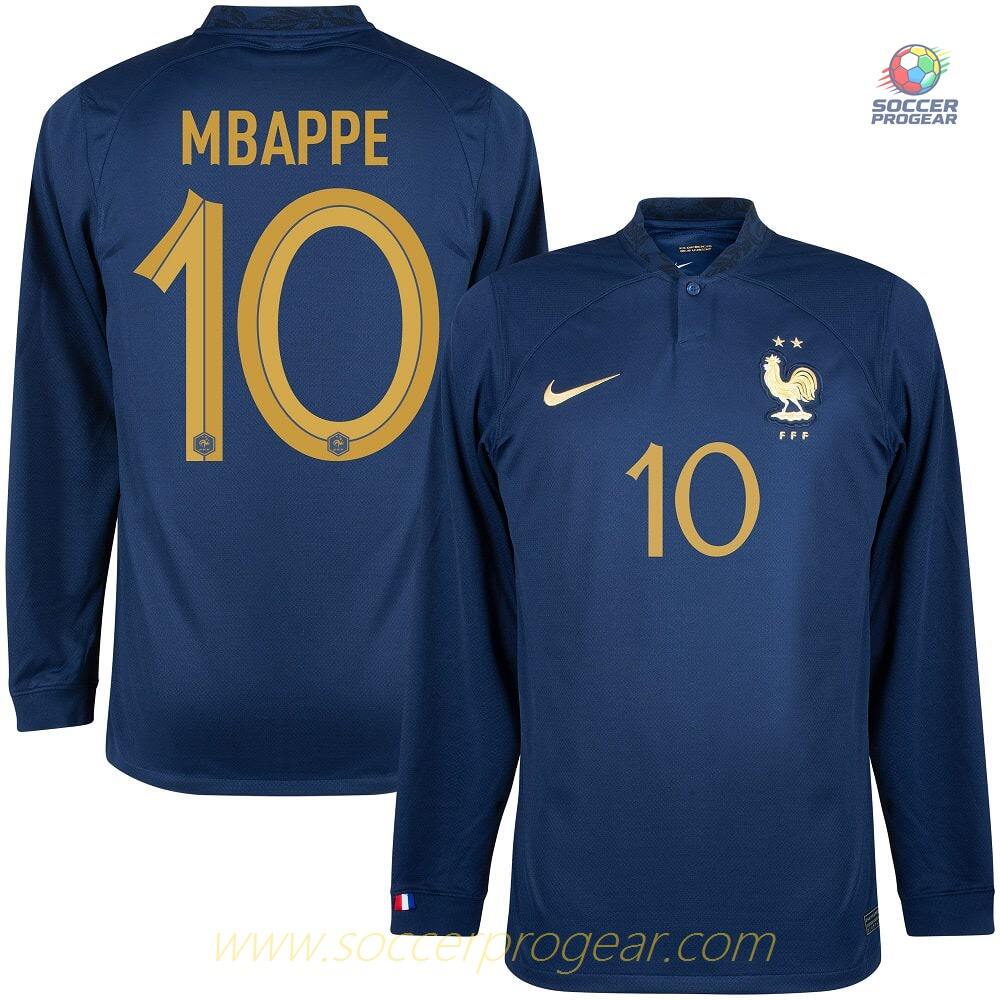 FRANCE High Quality HOME JERSEY WORLD CUP 2022 MBAPPE ML