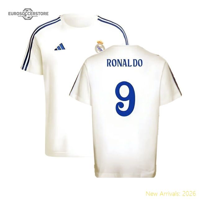 2024-2025 Real Madrid Dna Tee (white) (ronaldo 9) - Cr7 Legend