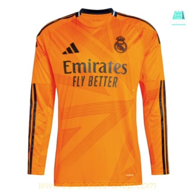 2024-2025 Real Madrid Long Sleeve Away Shirt (Vini Jr. 7)
