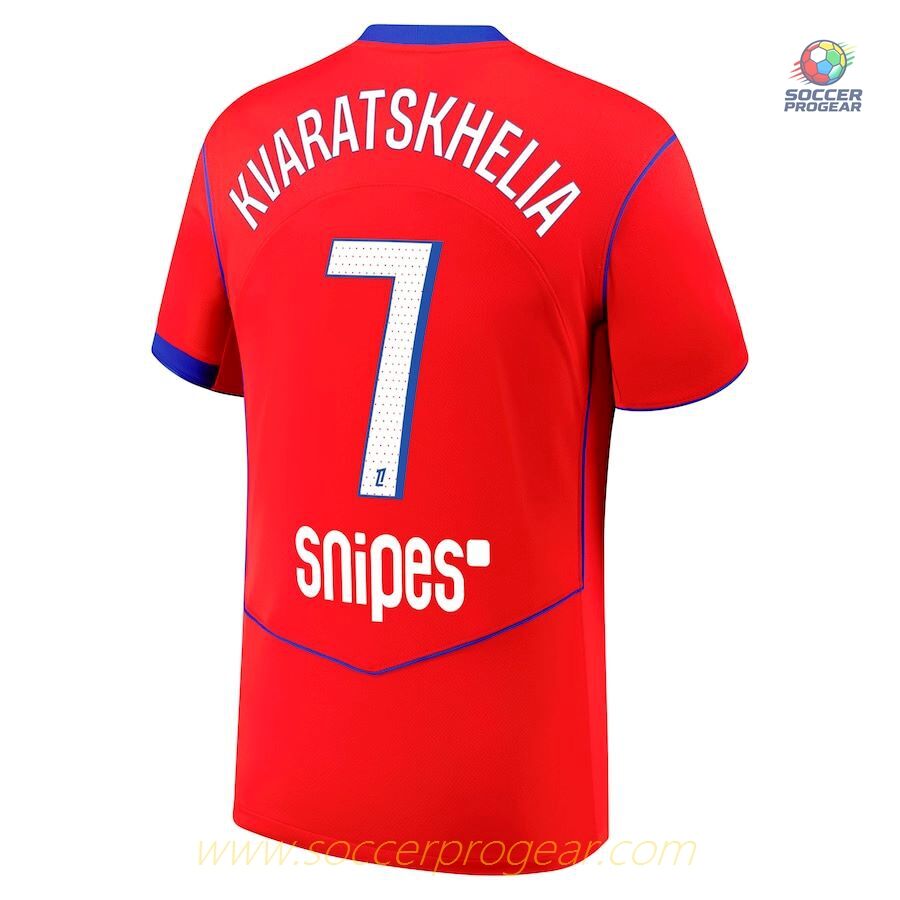 PSG French Ligue 1 Third Team Soccer Jersey 2025/26 Collection Kvaratskhelia