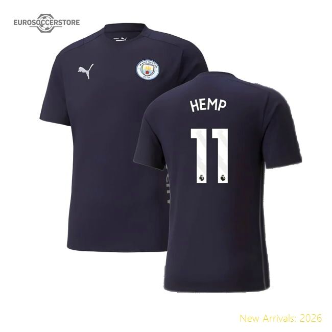 Premium 2024-2025 Man City Casuals Tee (navy) (hemp 11) - Premium