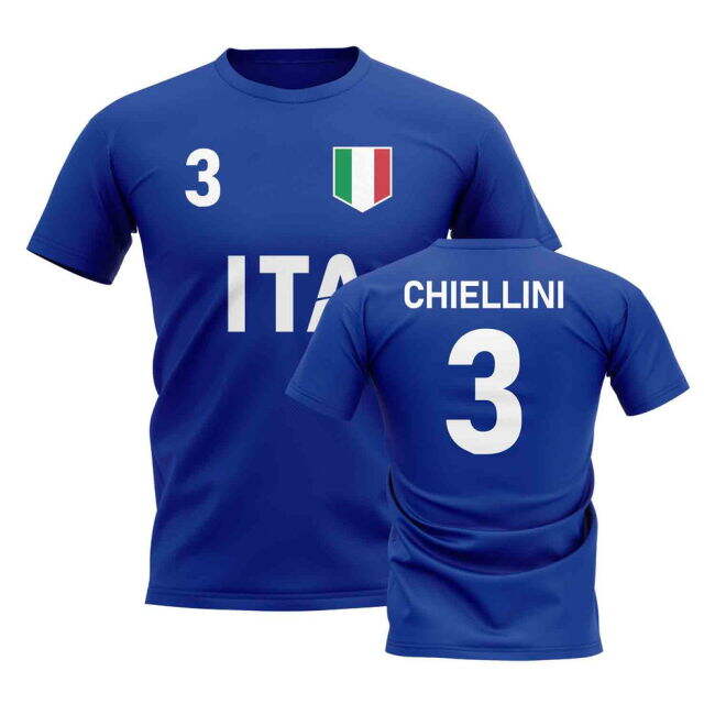 Giorgio Chiellini Country Code Hero T-Shirt (Blue) Oranje