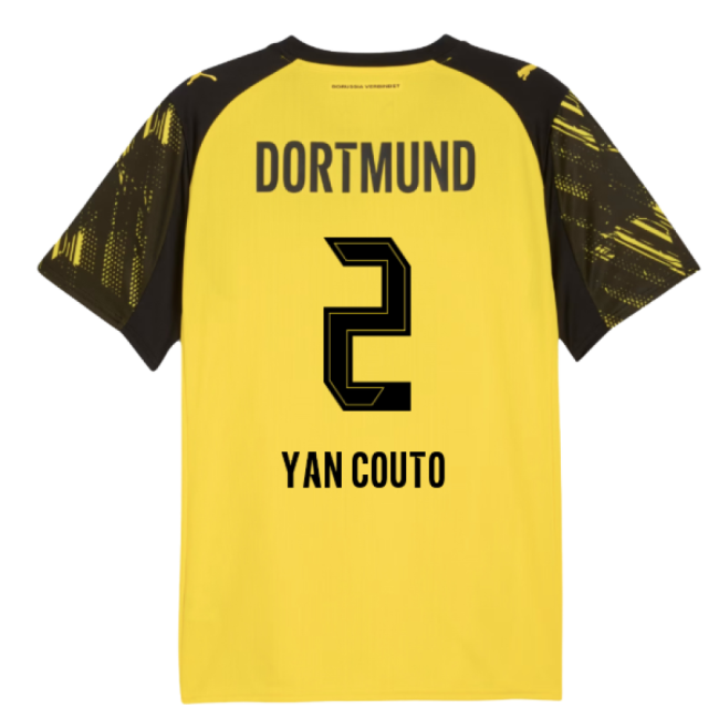 Borussia Dortmund official style Home Shirt 2025-2026 (Adult