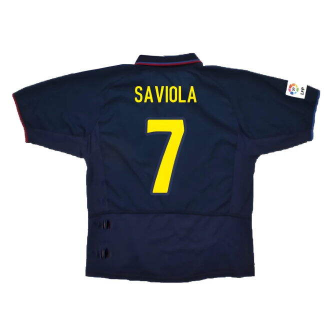 Barcelona 2003-04 Third Shirt ((Very Good) XXL) (Saviola 7)