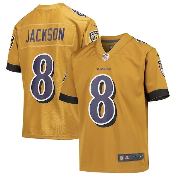 Baltimore Ravens Game NFL Jersey - Gold | Durable Football Apparel