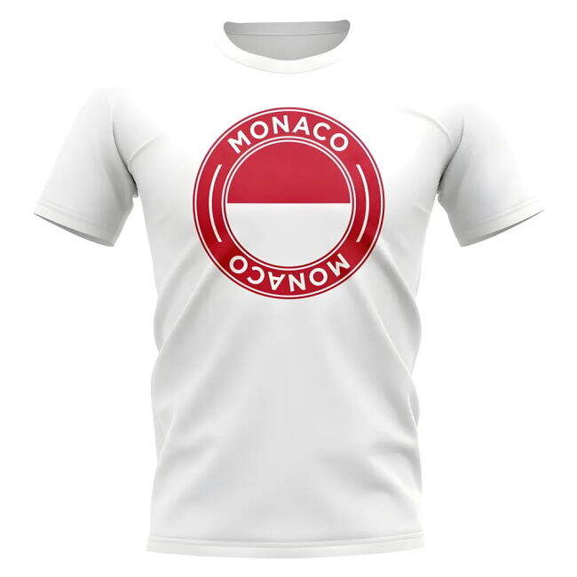 Monaco Official 2025-2026 Badge Shirt (White) | Budget Friendly