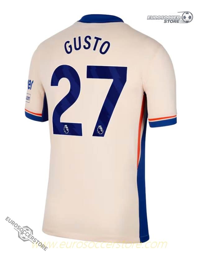 Away Jersey of Gusto 27 for Chelsea in the 24-25 Season