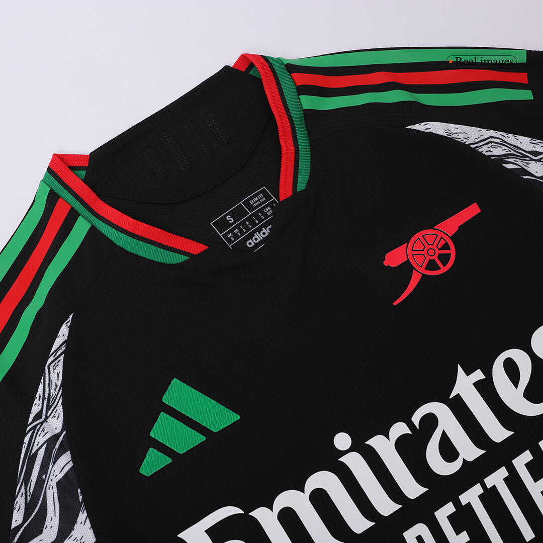 Player Version SAKA #7 Arsenal Away Soccer Jersey 2024/25Authentic Kit