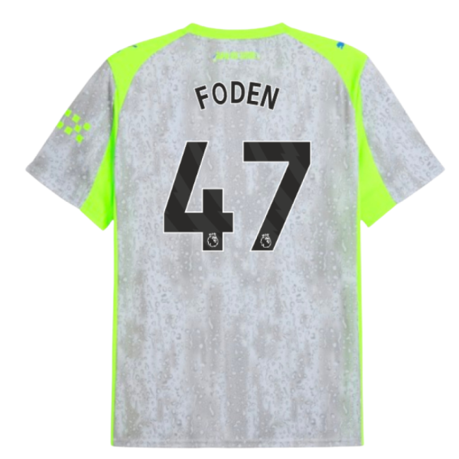 Man City Third Soccer Shirt 2025-20 Foden 47 M S