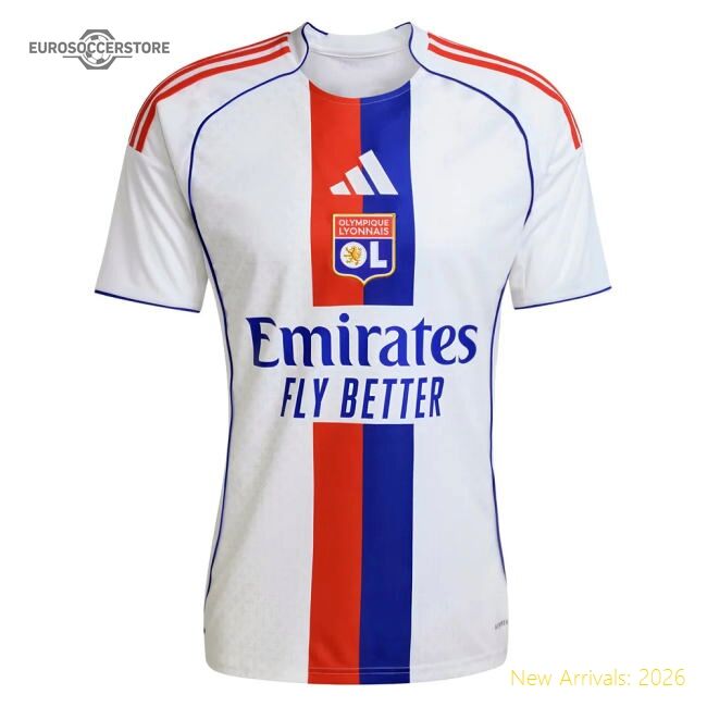 Trending 2025-2026 Olympique Lyon Home Shirt (Mangala 25)