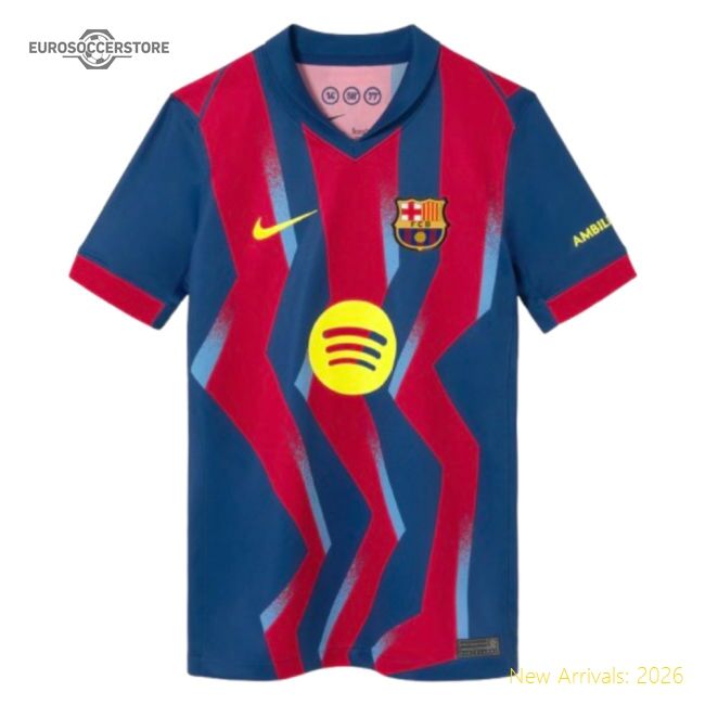 Best-Selling 2025-2026 Barcelona Fourth Shirt (Kids) (Lewandowski 9)