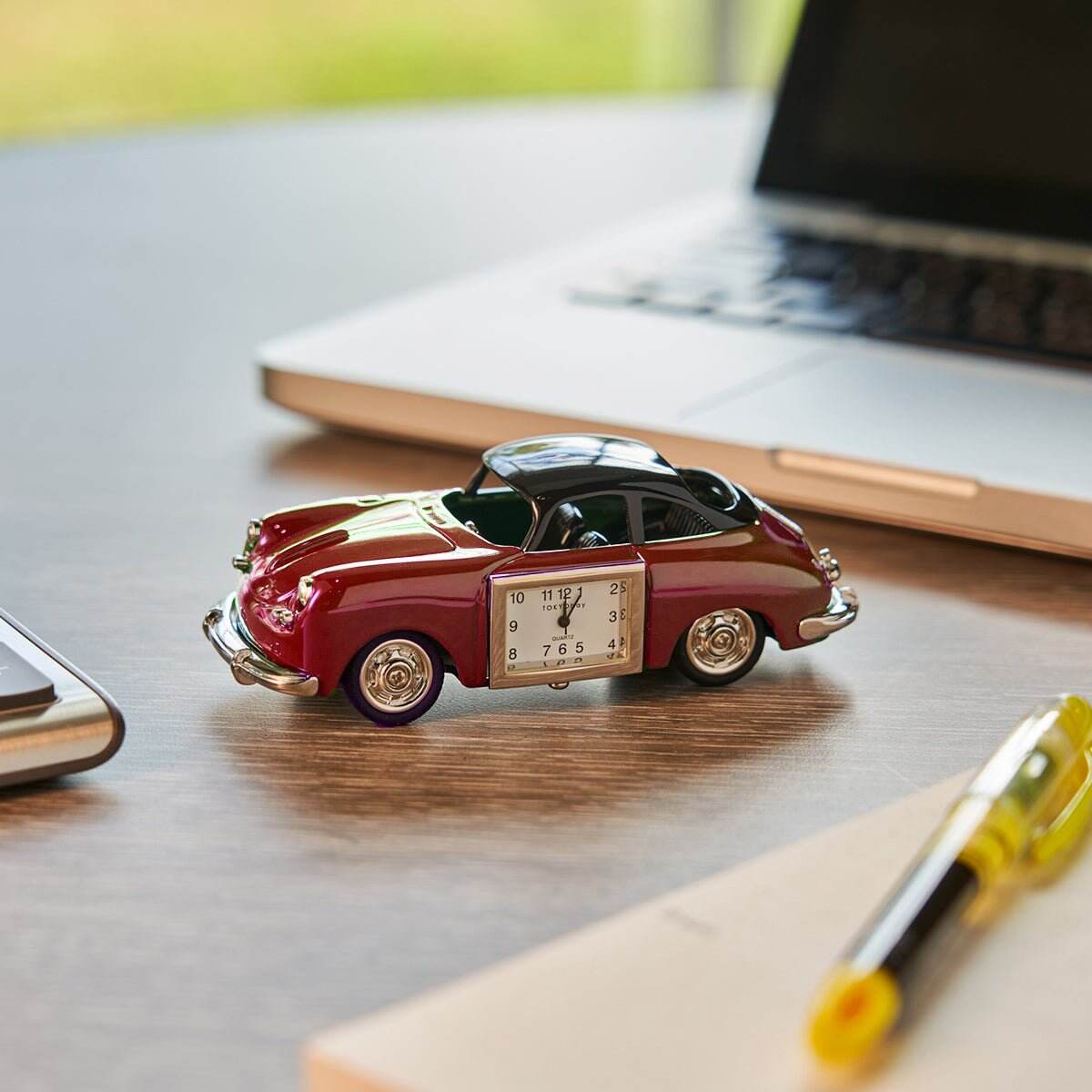 Vintage Car Clock | Red