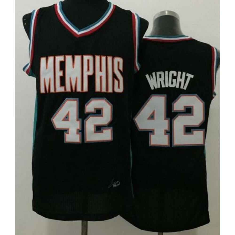 Collector's Item Premium Men's MEM #42 Lorenzen Black Basketball Jersey