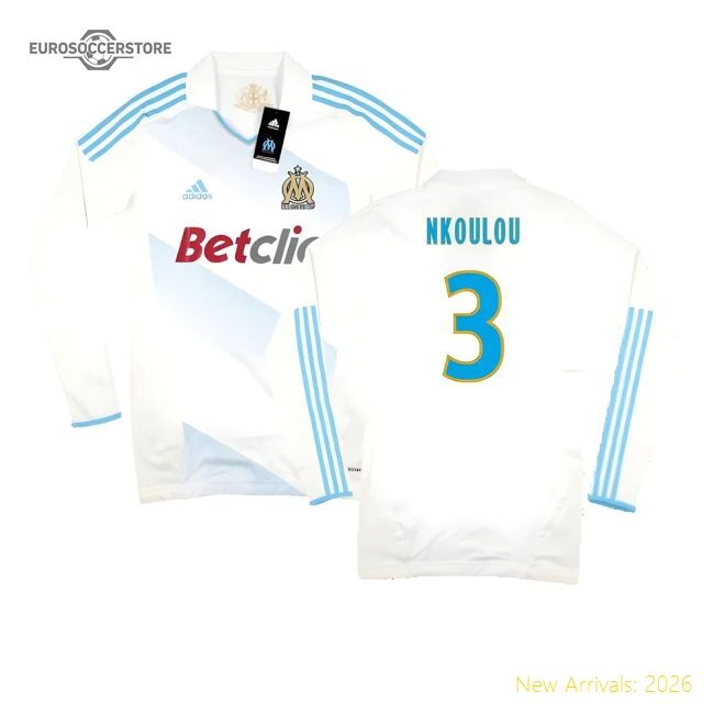 Performance Marseille 2011-12 Player Spec Long Sleeve Home Shirt ((Excellent) L) (Nkoulou