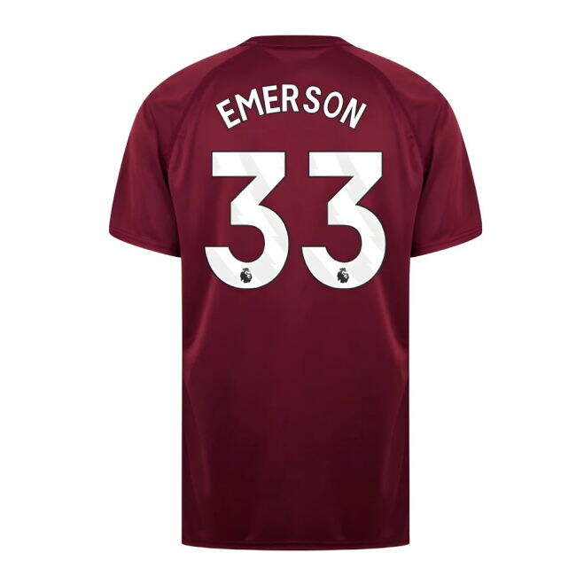 West Ham United Poly T-Shirt (Claret/Blue) (Emerson 33)
