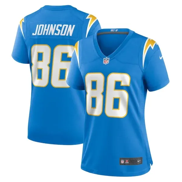 None Cornelius Johnson Game Jersey - Blue | NFL Player Jersey