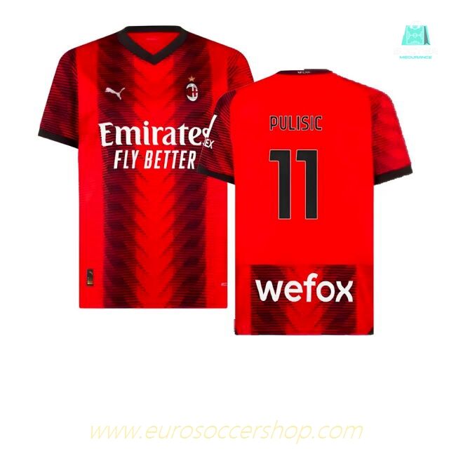 2023-2024 AC Milan Home Shirt (Pulisic 11)